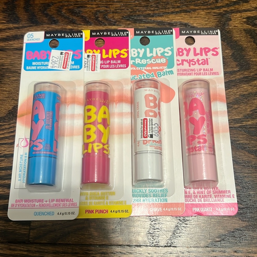 Maybelline Baby Lips (4 pack)